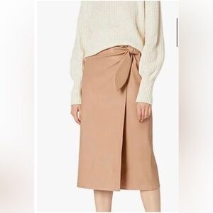 Seven for All Mankind Faux Leather Wrap Skirt